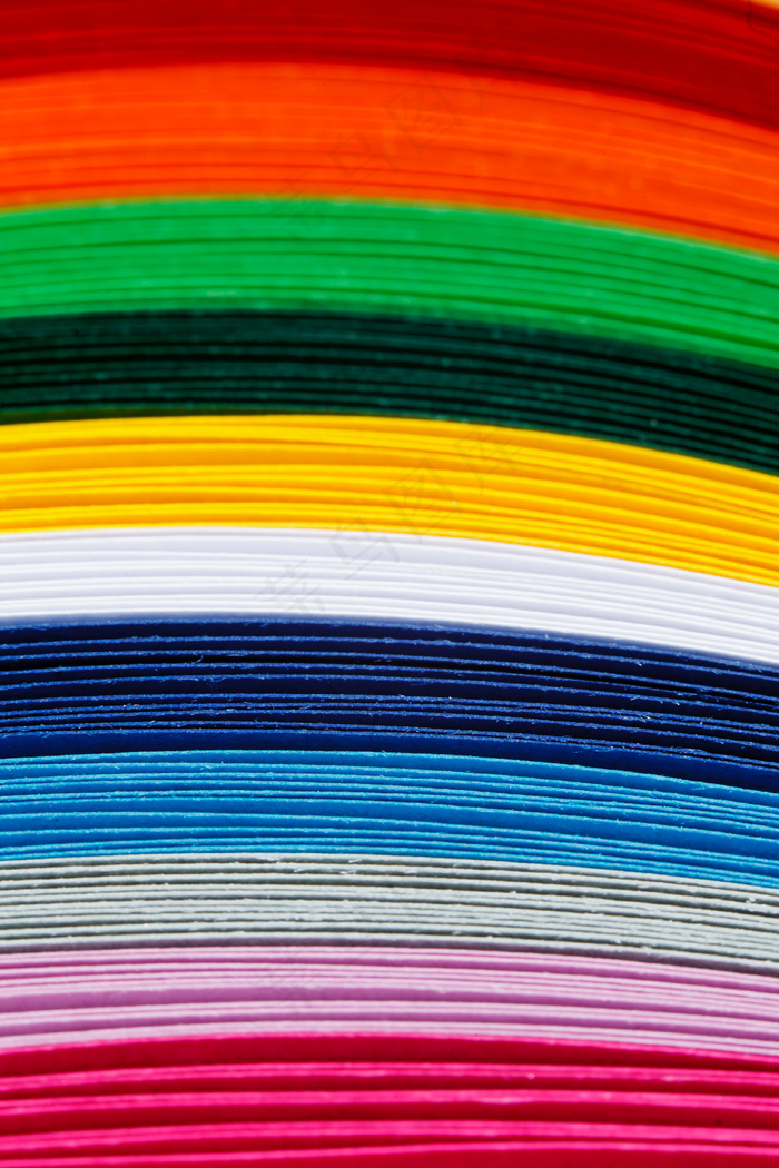 彩色堆叠纸张图片素材