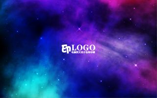 矢量彩色明亮宇宙背景