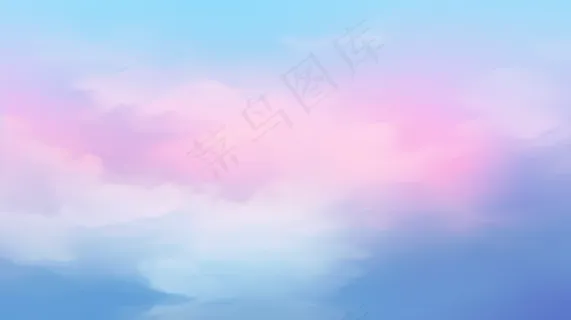 蓝粉色天空背景