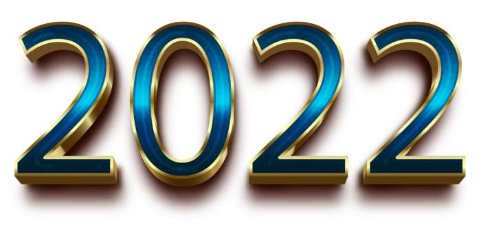 设计2022数字装饰新年