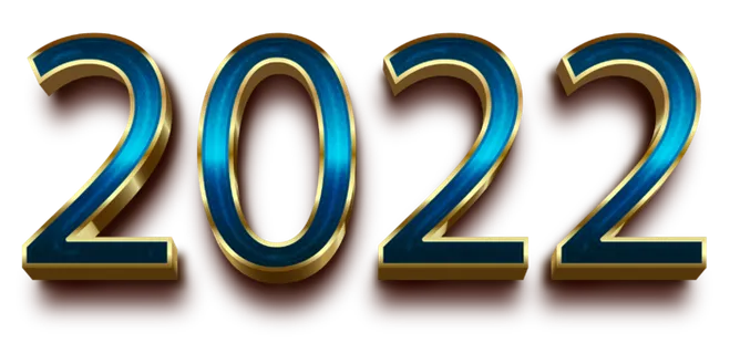 设计2022数字装饰新年