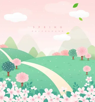 春天插画