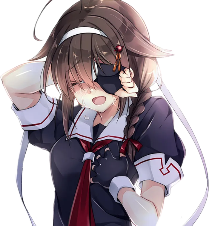 女孩水手服卡通素材