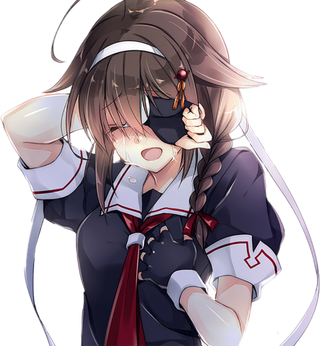 女孩水手服卡通素材