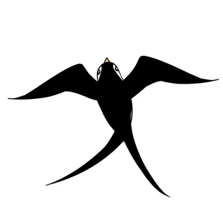 水彩手绘春季春天柳树柳条枝条小鸟小燕子元素PSD设计素材PNG图片