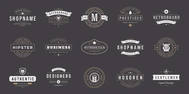 设计勋章标志素材