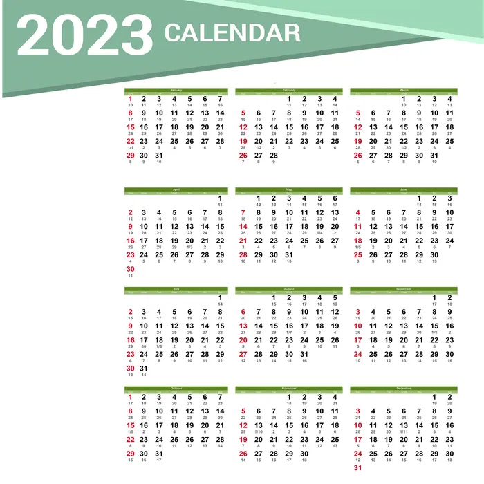 现代2023日历兔年psd模版下载