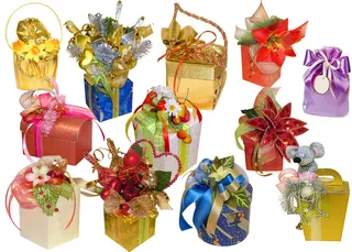 礼盒装饰生日圣诞节素材