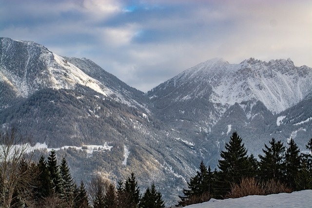 冬天白雪背景风景
