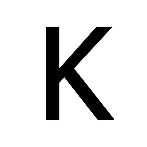 字母K PNG免抠(1500x1500)