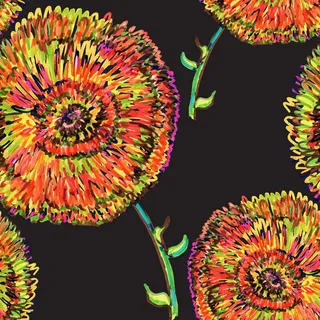 花卉唯美手绘花朵面料纹理手机壳布料面料印花服装矢量图案素材