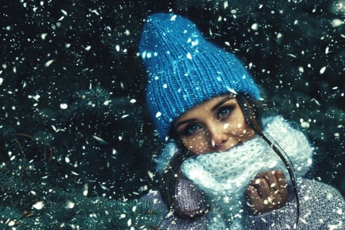 冬季美女写真图片