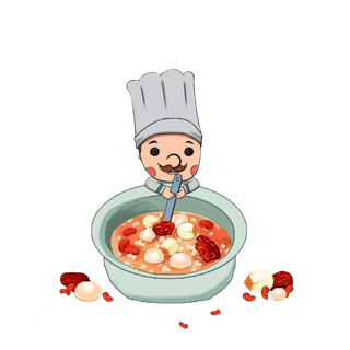 腊八元素-卡通腊八节腊八粥艺术字体八宝粥PNG免扣腊八海报装饰插画PNG素材