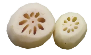 莲藕白花藕去皮免抠元素素材