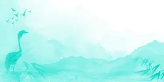 中国风传统水墨古风古典展板边框工笔画PS海报背景平面设计素材