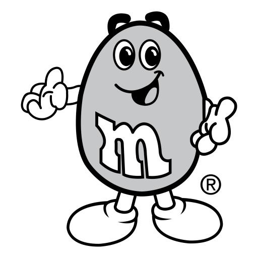 M&M 巧克力豆 PNG免抠(2400x2400)