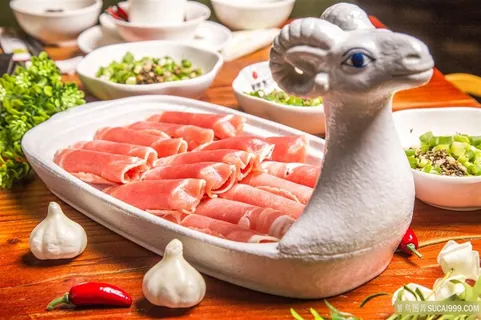 羊肉火锅配菜火锅图片