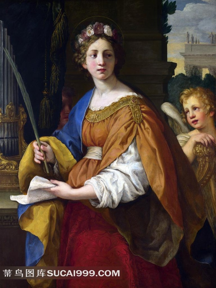 世界著名油画书写文字的妇人与孩子