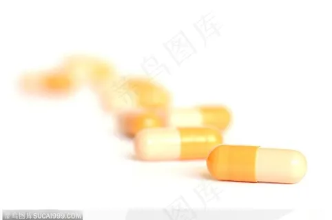 医学药品-散落的胶囊