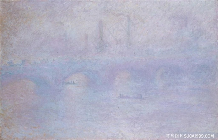 莫奈北欧风景印象画