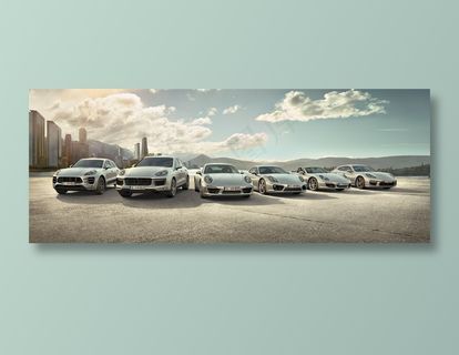 保时捷经典跑车摄影图