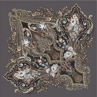 矢量AI奢华欧式宫廷风洛可可花纹装饰图案服装围巾印花底纹素材