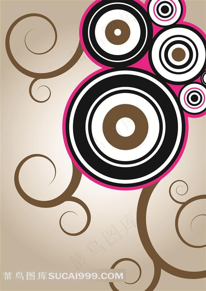 花纹无框画设计素材