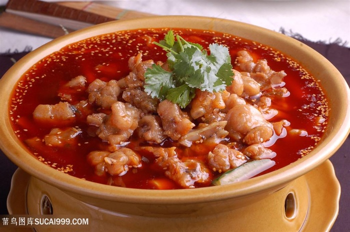 冷锅大嘴蛙中华美食摄影图