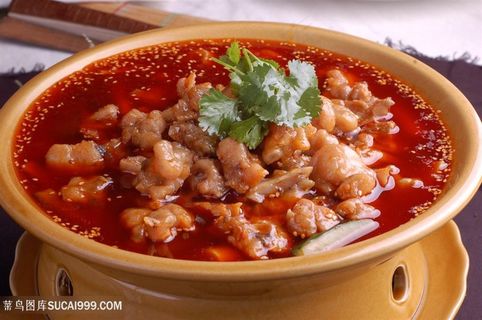 冷锅大嘴蛙中华美食摄影图