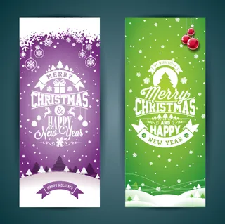 设计圣诞节冬天横幅素材