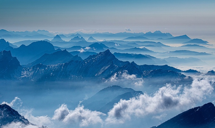 冬天白色背景风景