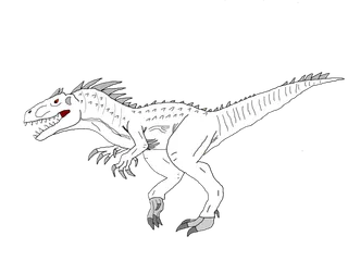 线条图恐龙