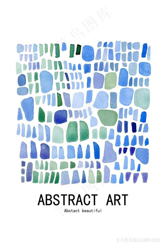 唯美色块时尚装饰画