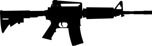 M4卡宾枪 PNG免抠(5000x1517)