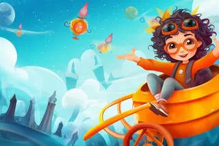 儿童狂欢游乐场背景