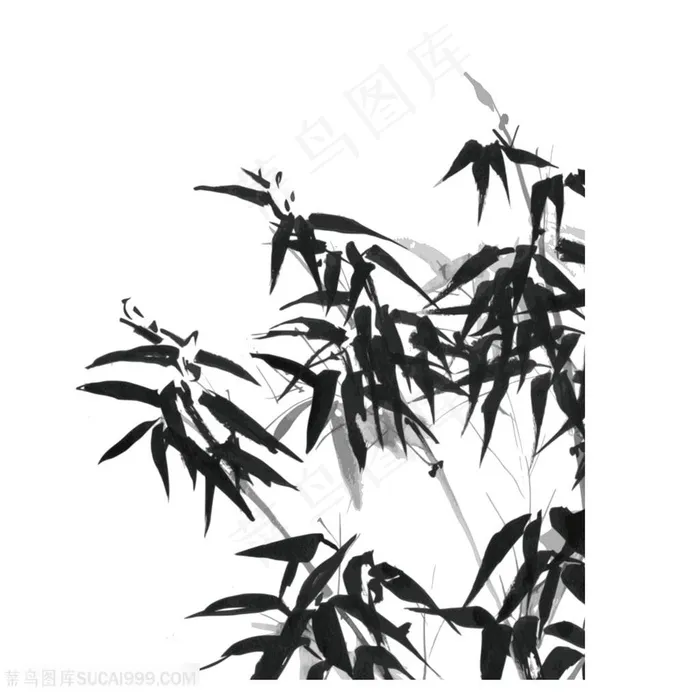 国画竹子图片