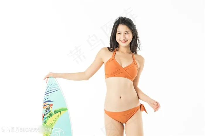 泳装美女冲浪
