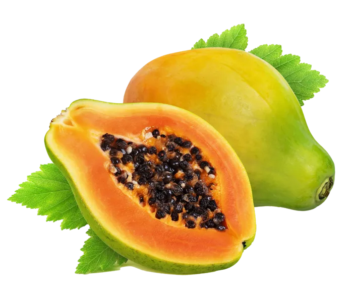 木瓜 (7)水果超市商品白底图免抠实物摄影png格式图片透明底