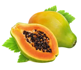 木瓜 (7)水果超市商品白底图免抠实物摄影png格式图片透明底