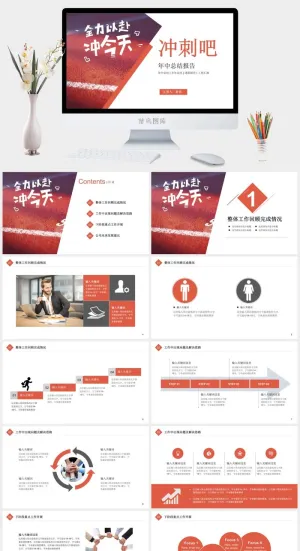 年中总结工作汇报PPT