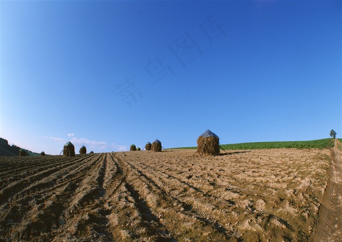蔚蓝色的天空概念摄影图片
