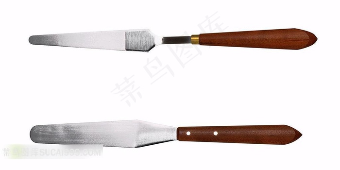 崭新的调色刀摄影素材