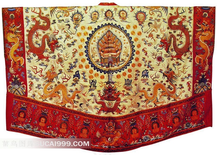 精美的吉祥龙纹图案服饰