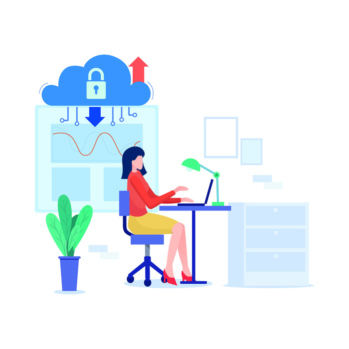 扁平化人物场景办公互联网等距ai矢量设计网页海报UI素材插画