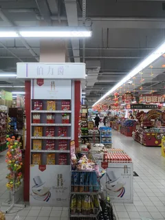 伯力爵超市现场包柱效果图