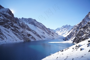 湖,山,雪,水,冬天,山脉,自然,风景,景区,