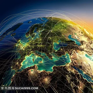 地球网络布线