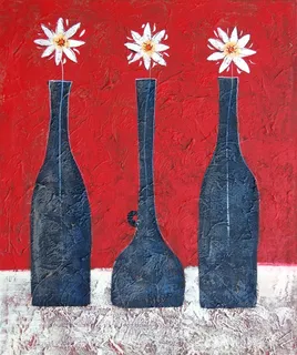 唯美花瓶静物插画 唯美花瓶静物插画