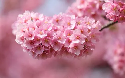 鲜花系列粉红色的樱花图片 鲜花系列粉红色的樱花图片