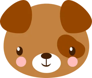 卡通动画动画小动物小狗狗免扣PNG手绘插画图片素材 (65)